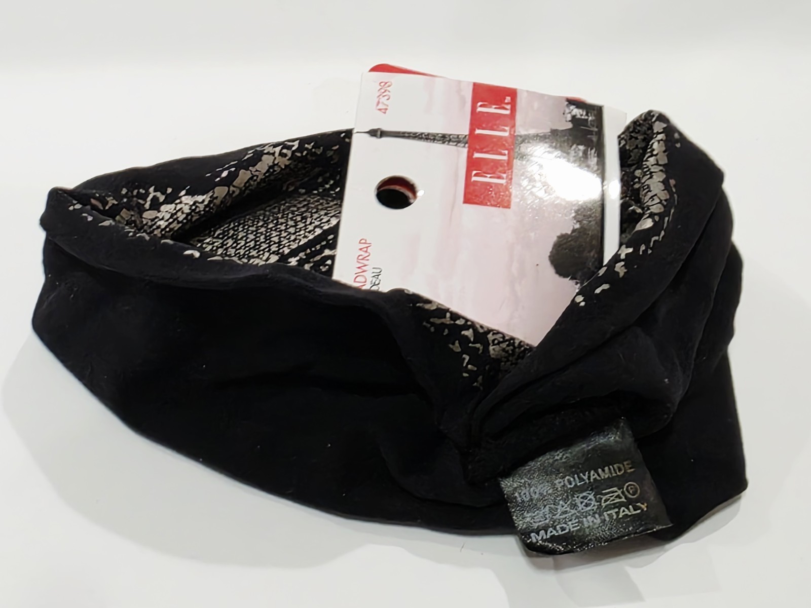 Elle Conair 47398 BLACK 100% Polyamide Headwrap Stretch Elastic Hair Bandeau New
