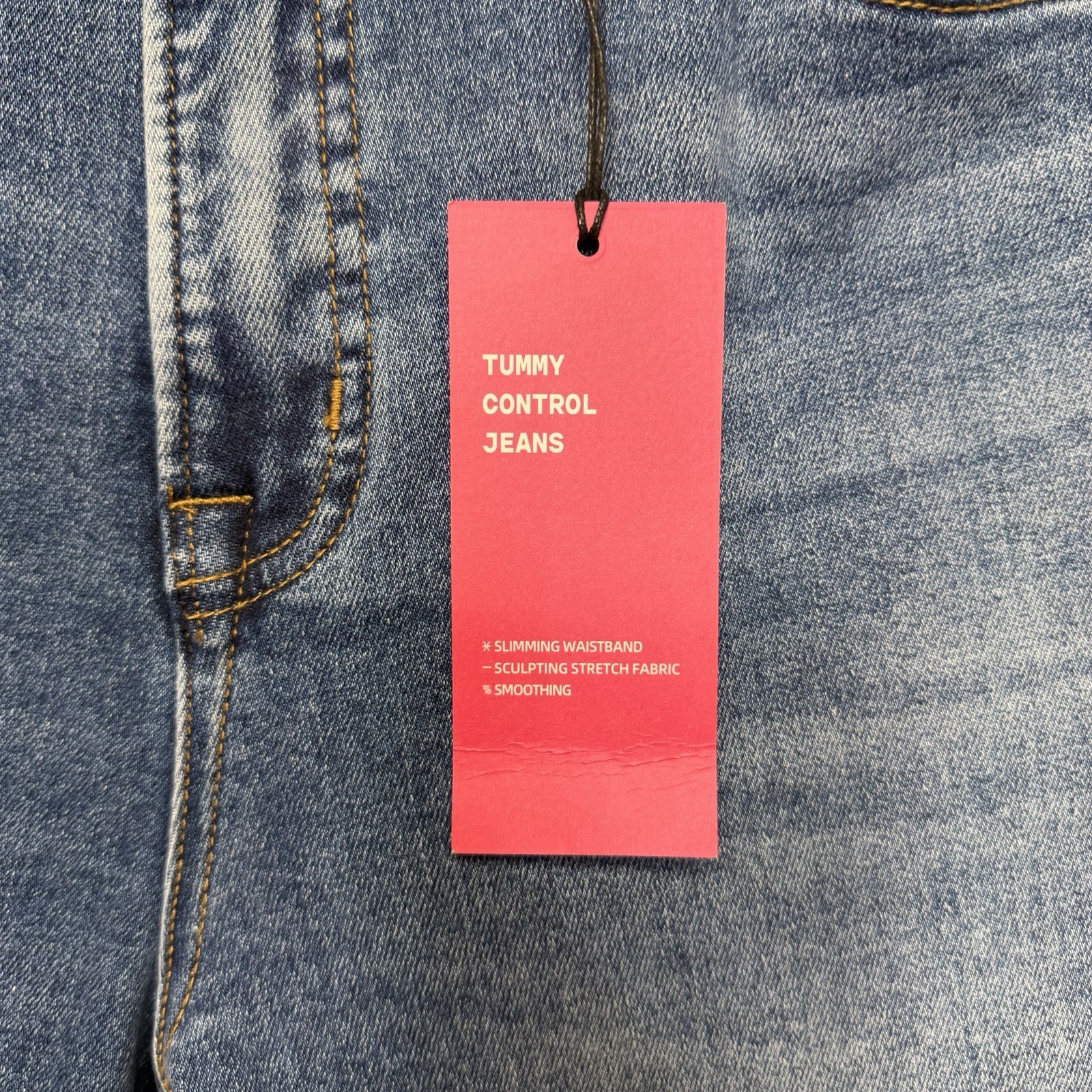 NWT MOCO Boutique Flare Jeans Womens Size 14w Tummy Control Raw Hem MOCO-BY1229