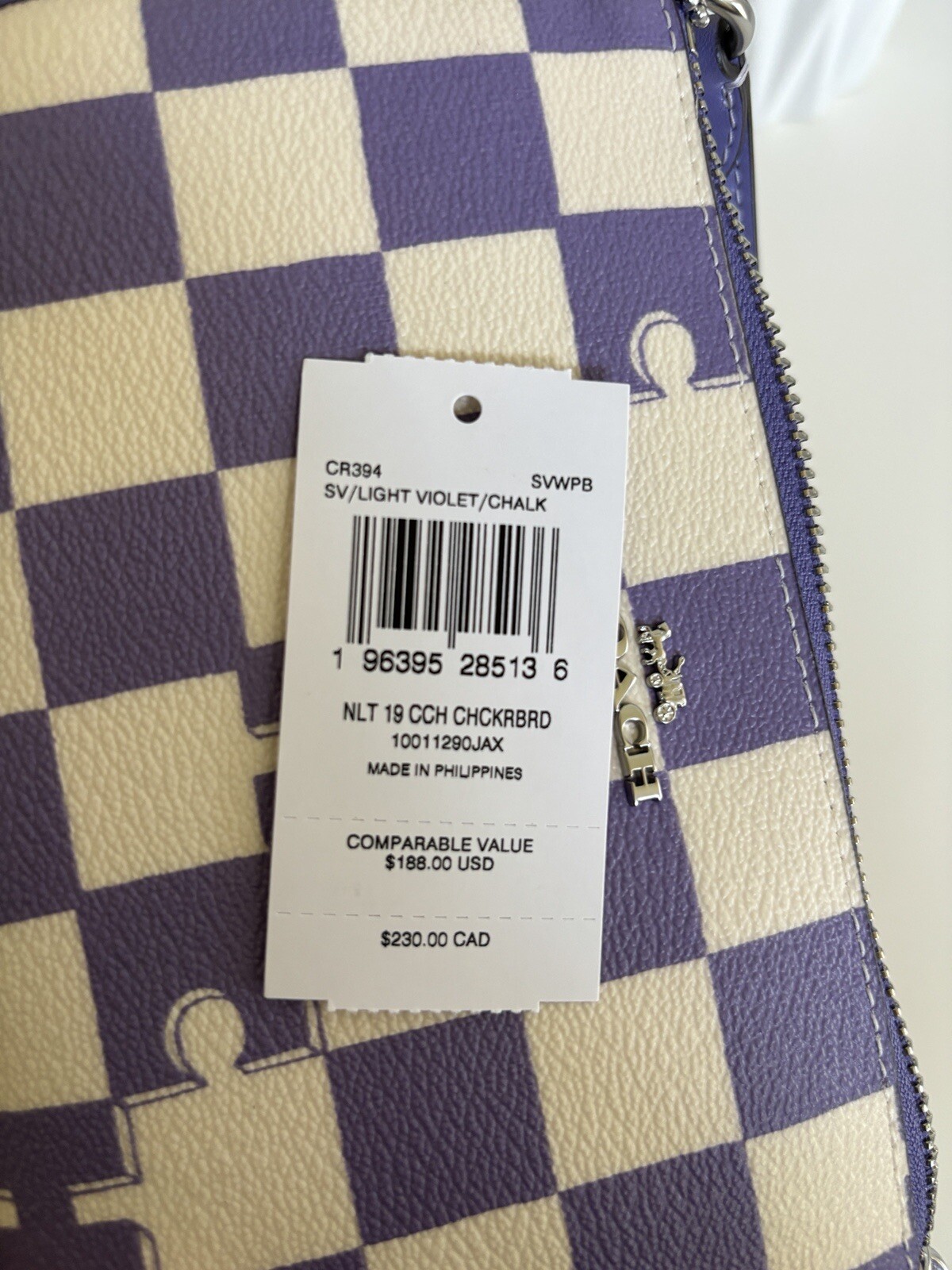 Coach Nolita 19 With Checkerboard Print