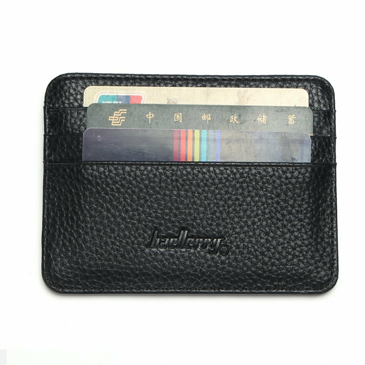 Unisex Slim Leather Wallet Card Holder Front Pocket Wallet Credit ID Pocket Thin