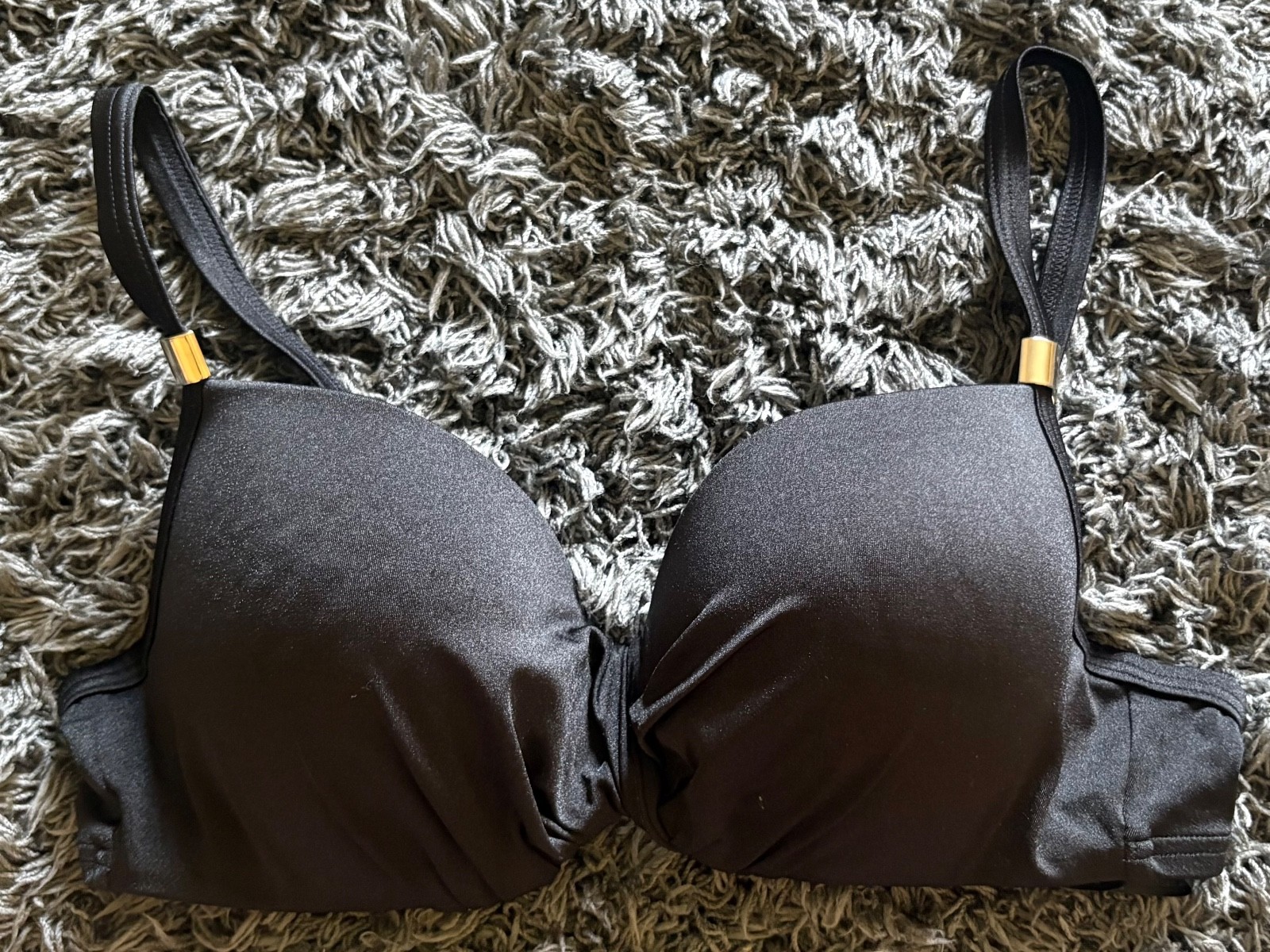 Debenhams Black Padded Bikini Top 36C Worn – Excellent Condition