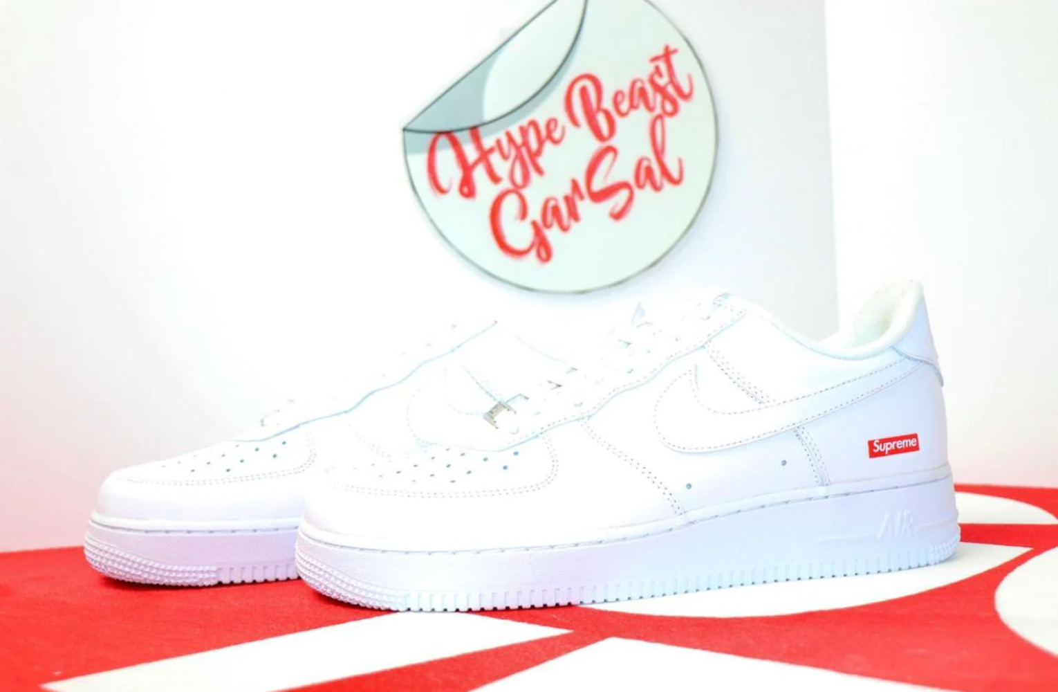 Supreme Air Force White Sizes 6 M, 7 M, 8 M, 9 M, 9.5 M, 10 M, 10.5 M, 11 M, 12