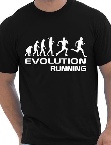 Evolution Of A Running Runner Gift Jogger Mens T Shirt Size S-XXL