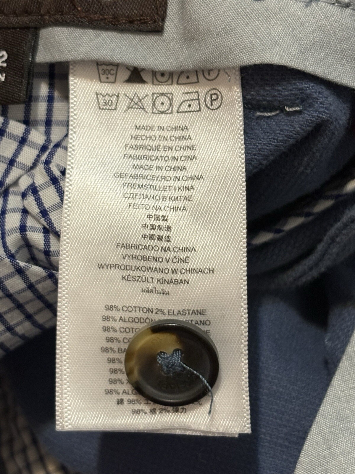 Men’s Michael Kors Pants Slim Fit Size 38 Blue