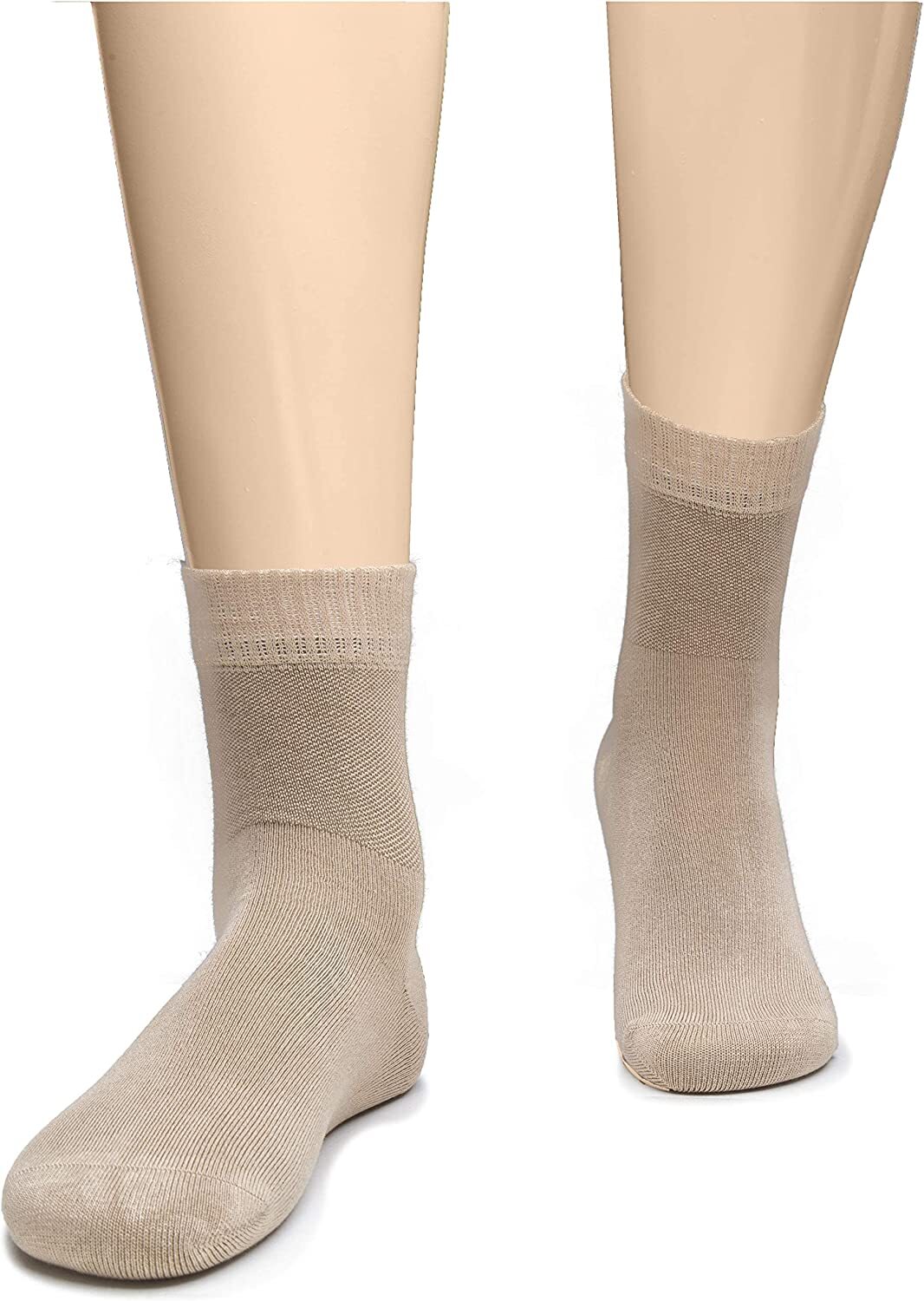 Men Diabetic Ankle Bamboo Socks, Solid Colors, Casual, 8 Pairs, by Hugh Ugoli