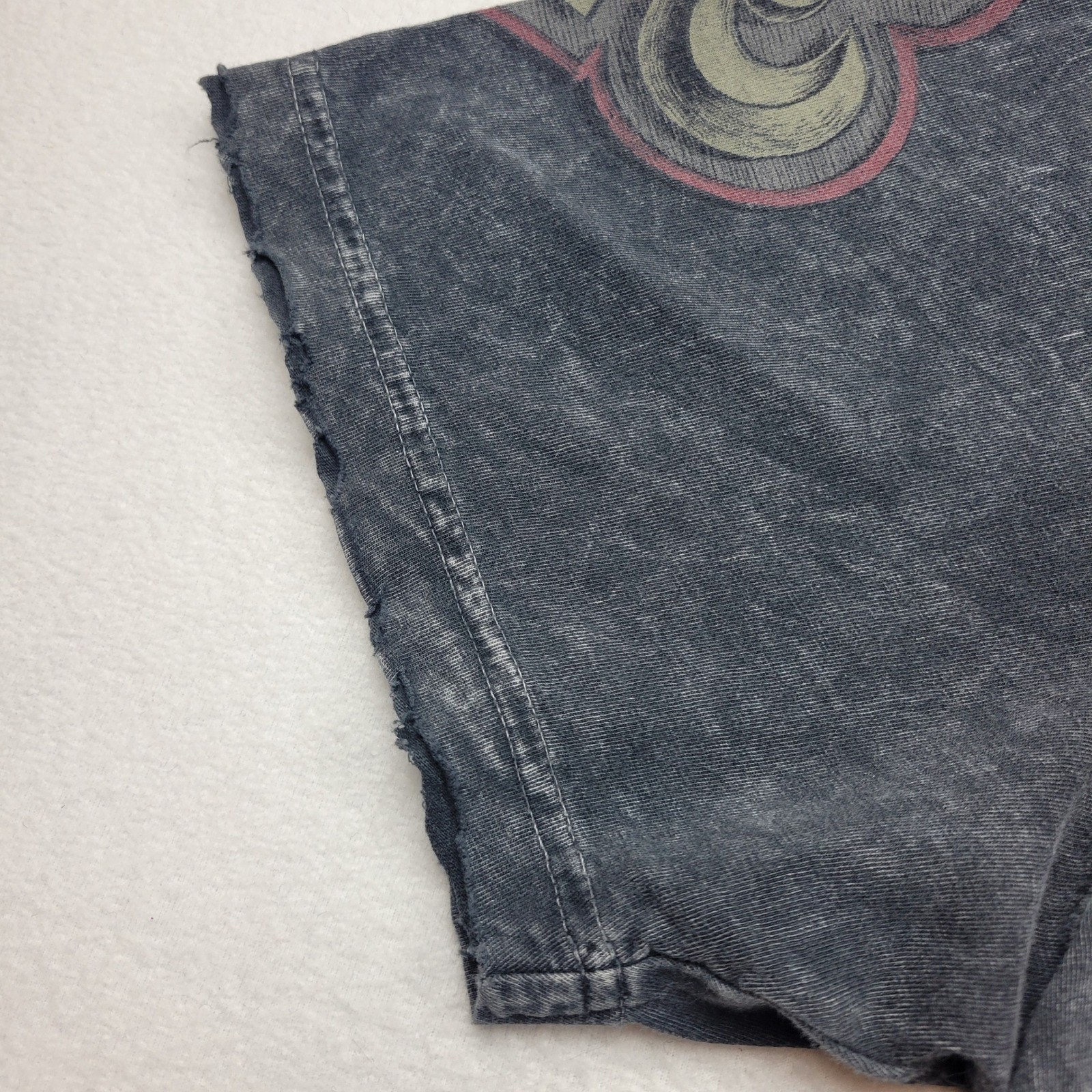 Affliction Mens Royal Lineage Large Gray Distressed Skeleton T-Shirt Tee Y2K
