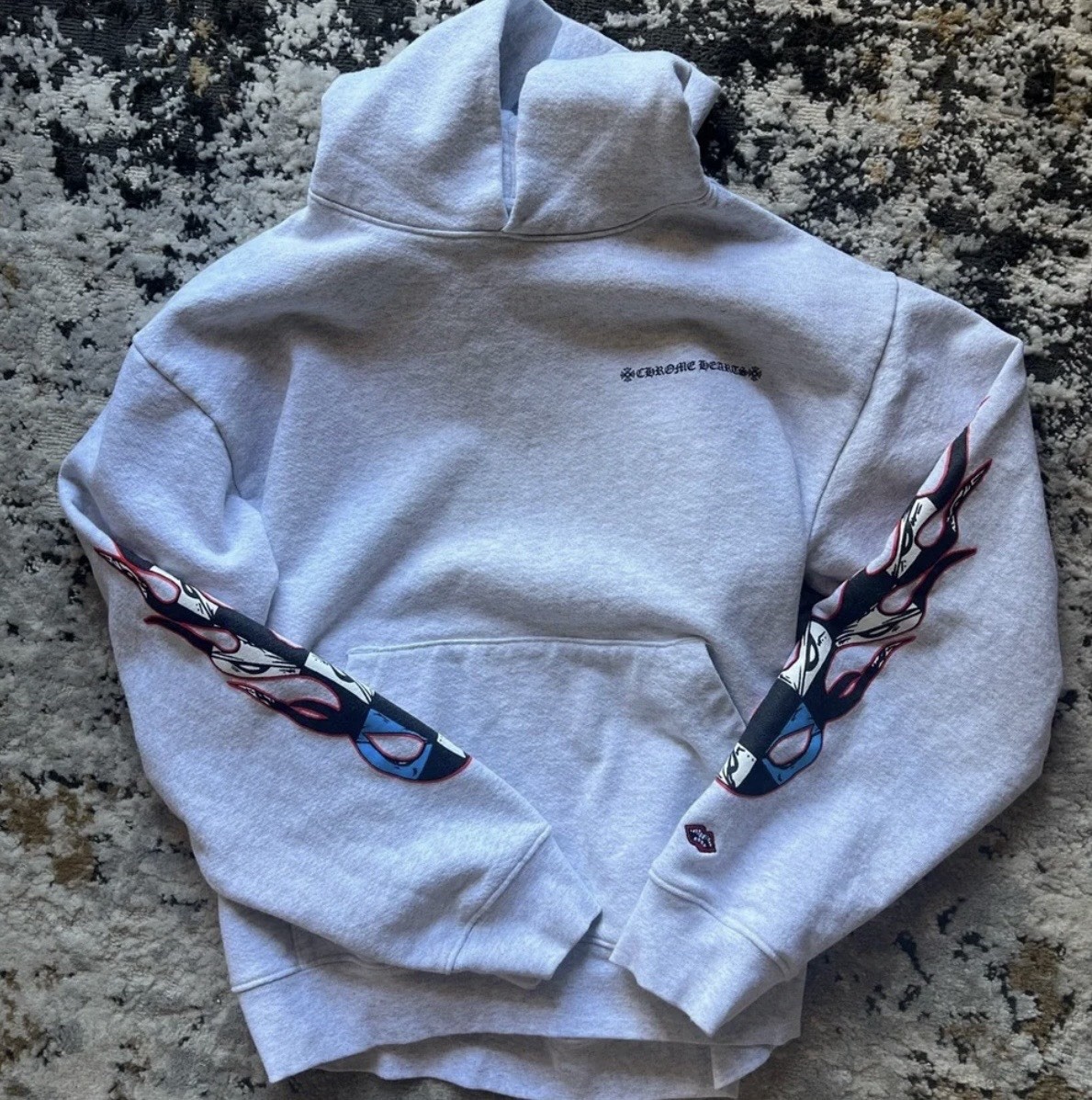Chrome Hearts Matty Boy Flame Floral Sleeves Hoodie