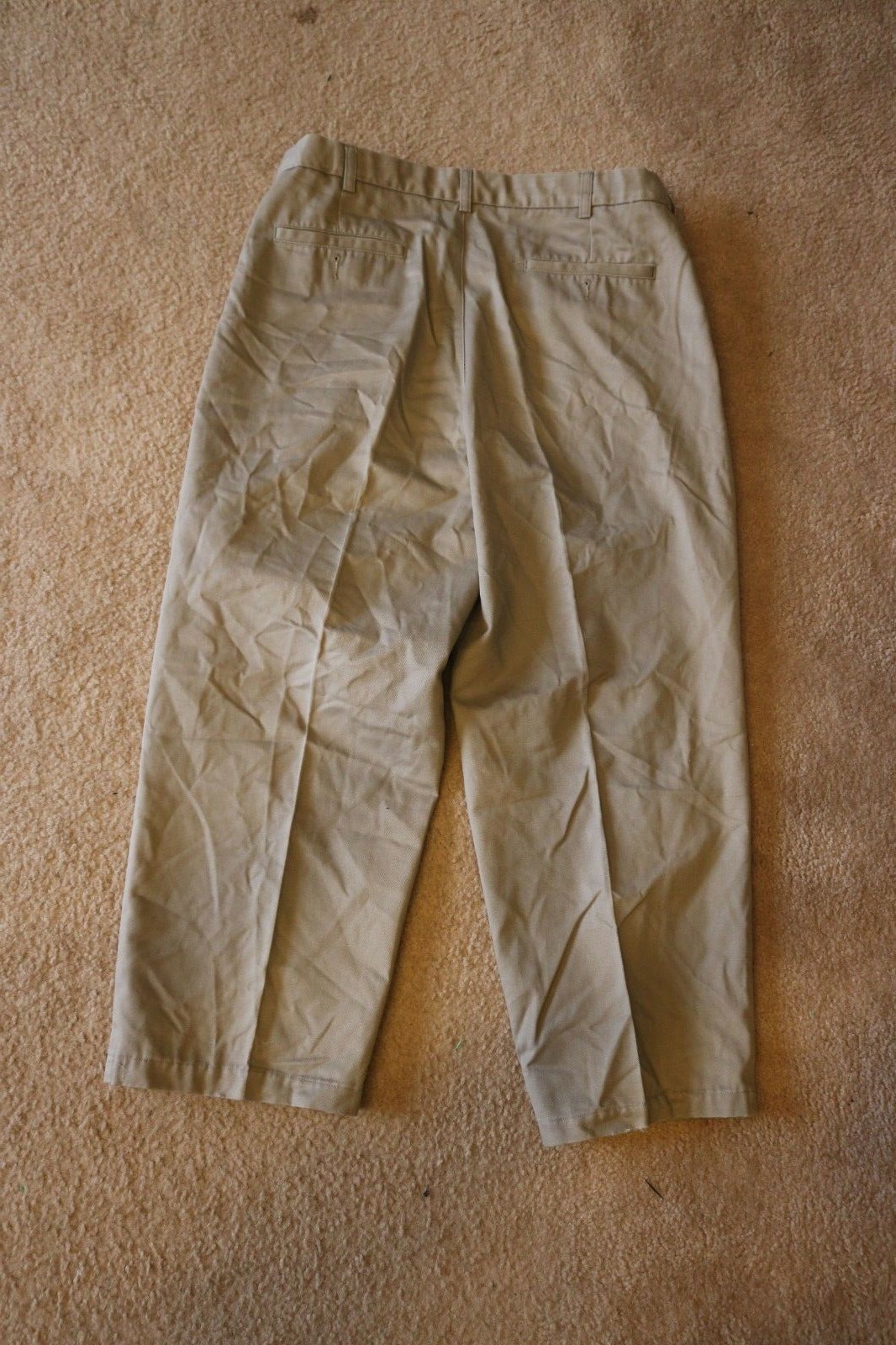 Covington Men’s Pants Trousers 100% Cotton Beige Size 34×30