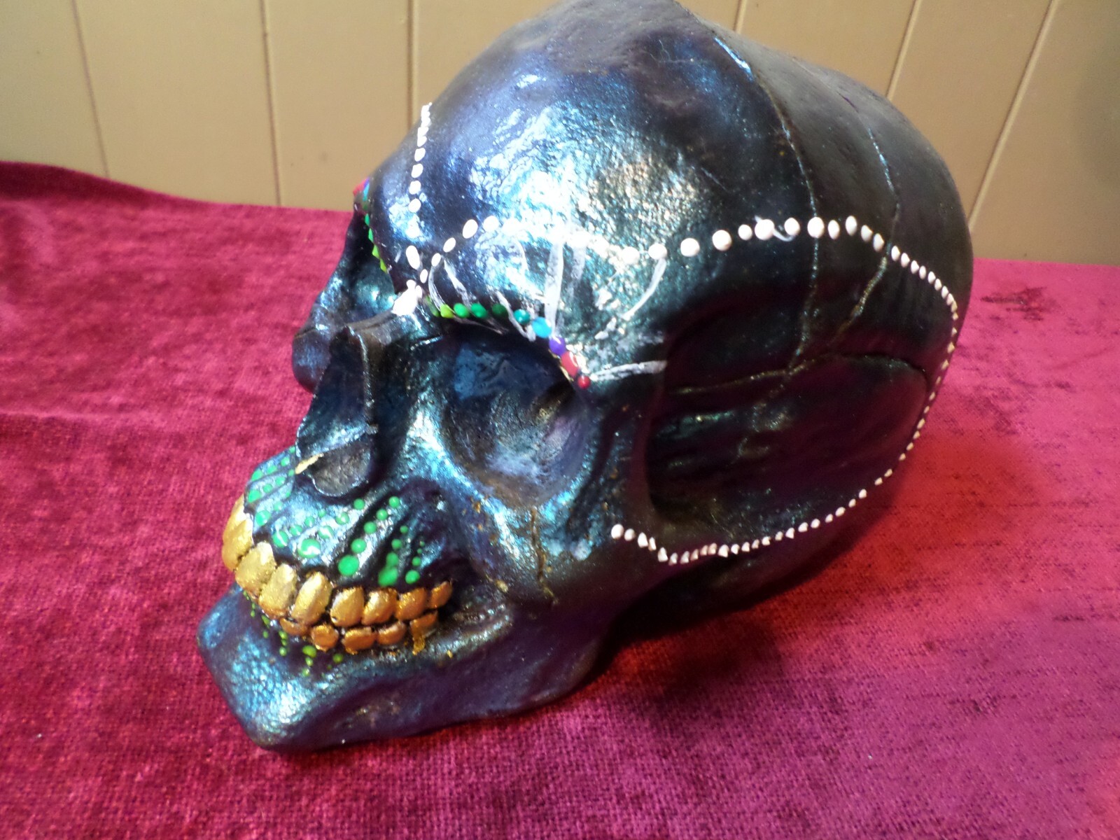 Vintage Fashion Victim Full Size Foam Skull Store Advertising 1991 USA RARE