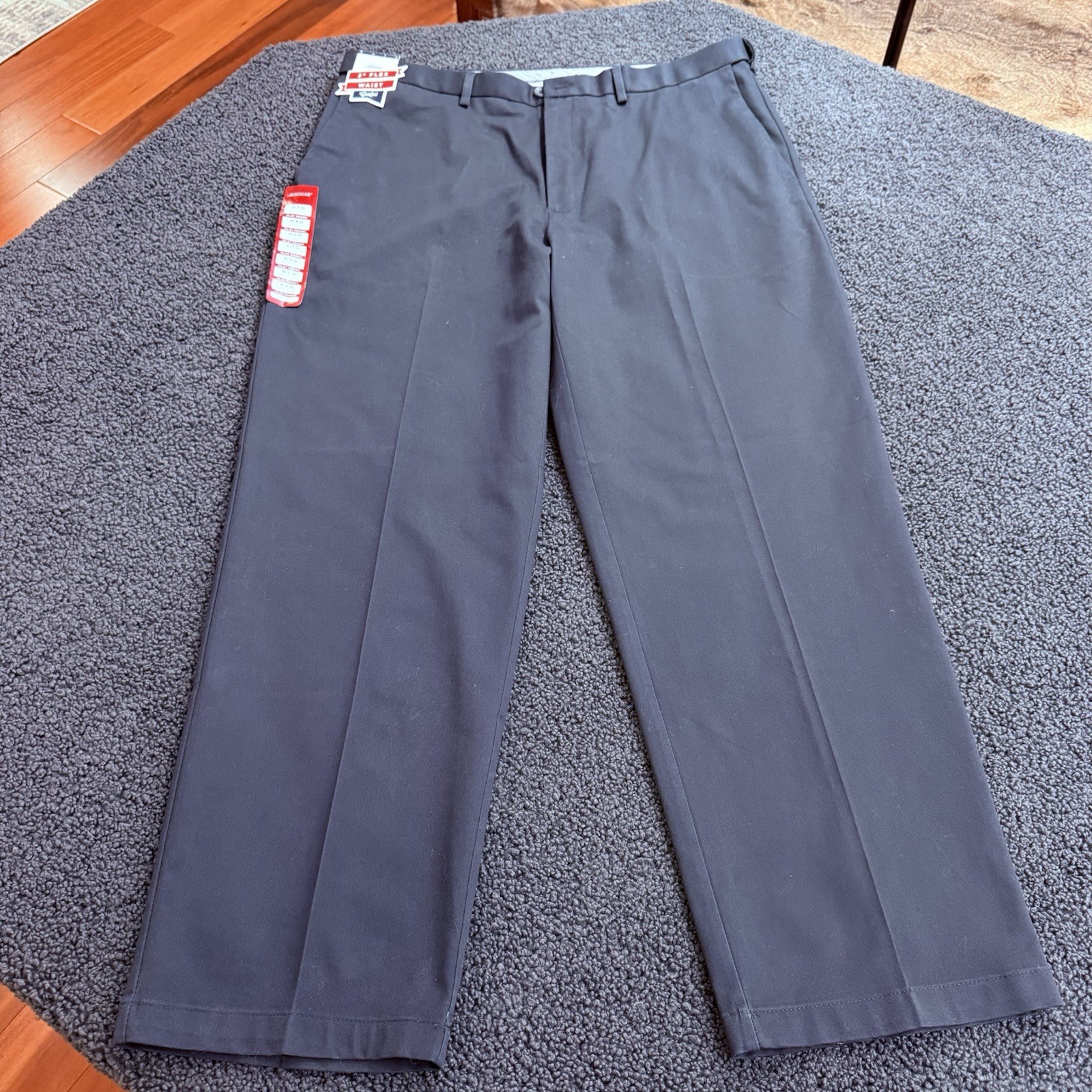 New HAGGAR “Work To Weekend” sz: 40W x 32L 3″ Flex Waist Pants