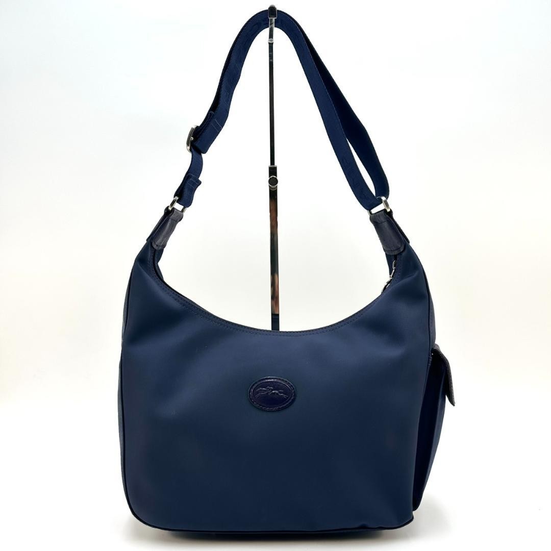 LONGCHAMP Half Moon Equestrian Logo One-Shoulder Bag
