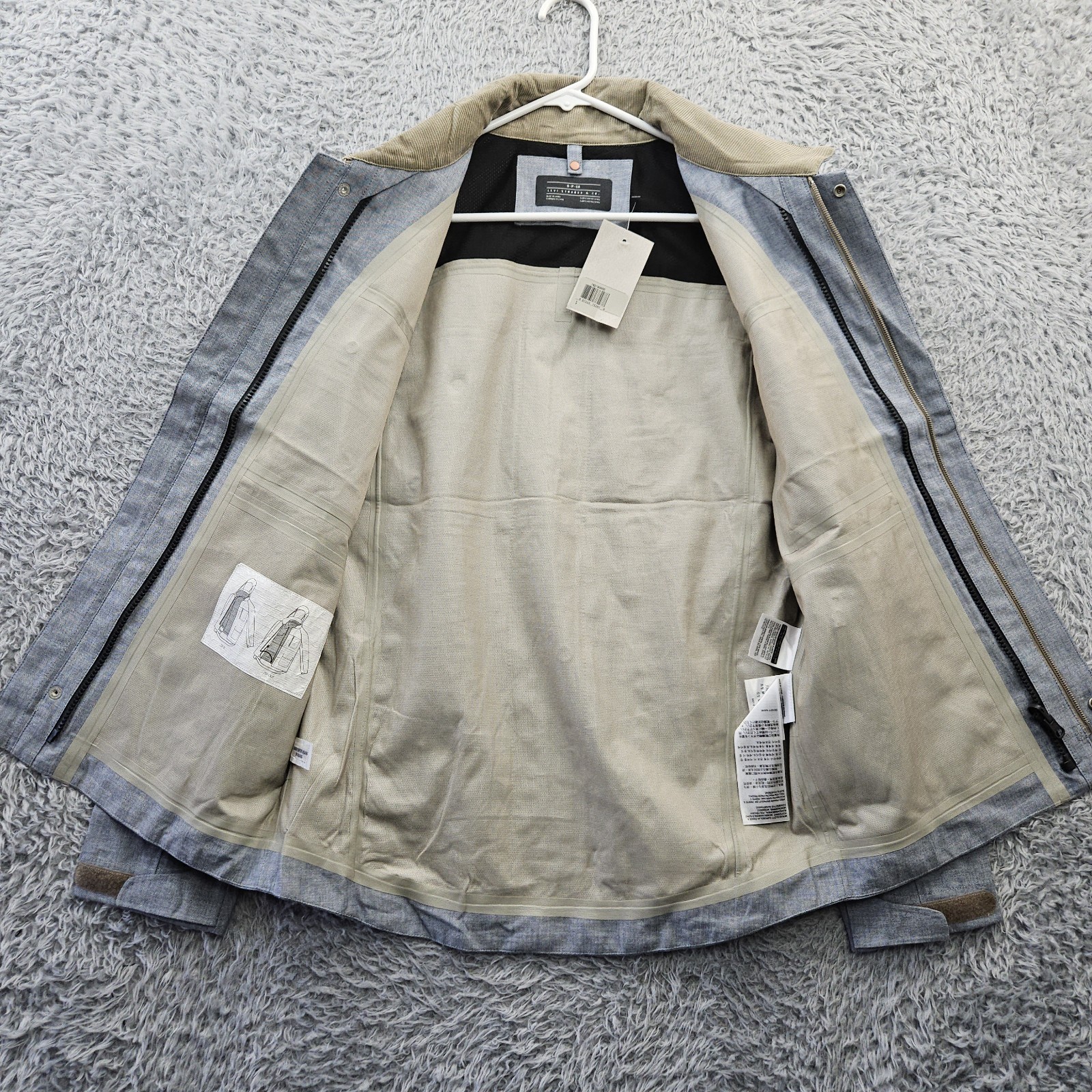 Levi’s Commuter Jacket Reflective Water Repellant Trucker Bomber Small Blue NEW