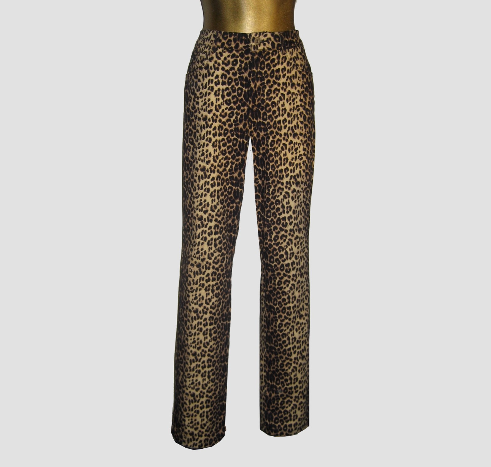 VTG GUESS JEANS USA CLASSIC LEOPARD PRINT TROUSER JEANS LT STRETCH SEXY LNC 32