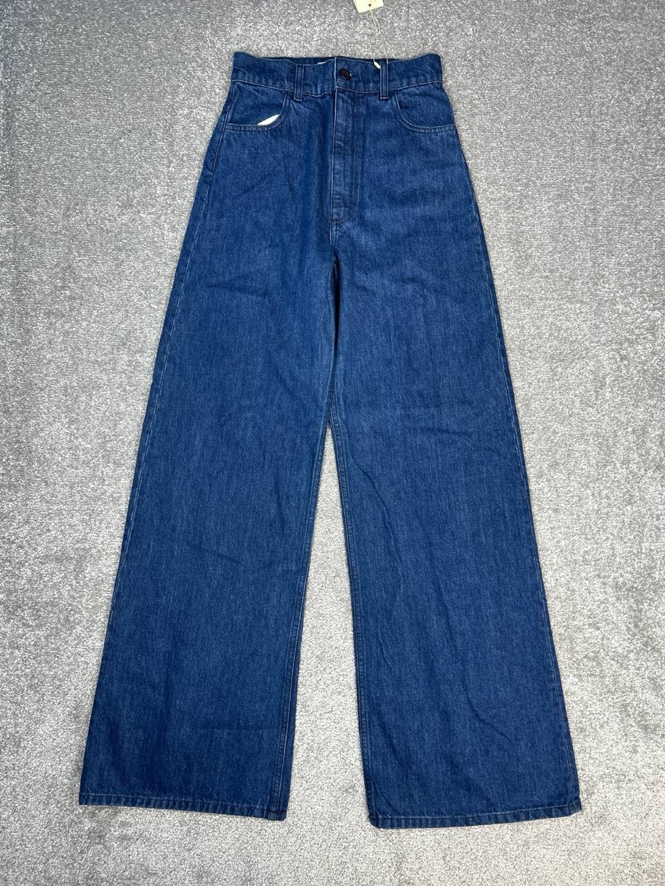 Doen Viva Jeans Womens 27 Blue Denim High Rise Flared Leg Streetwear 26×34 New