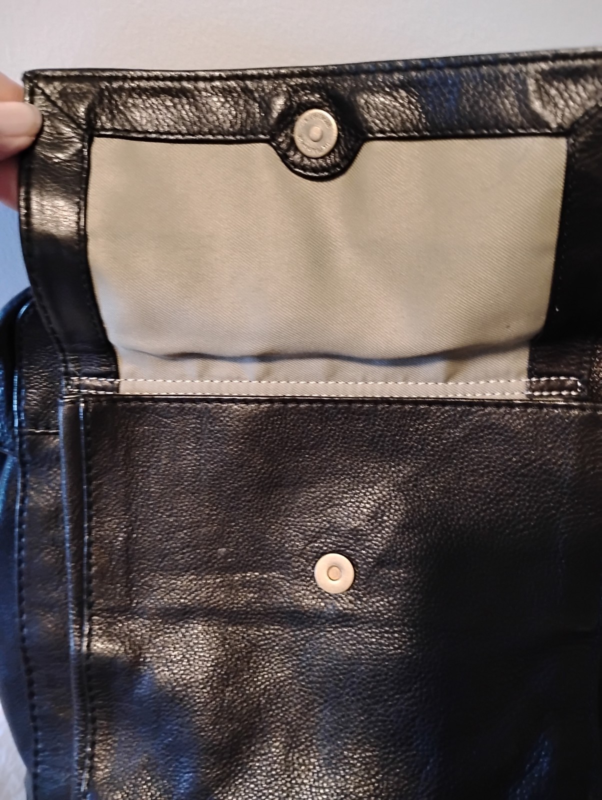 Backpack Black By American Leather Compan Soft Very Good Pre-owned Condition