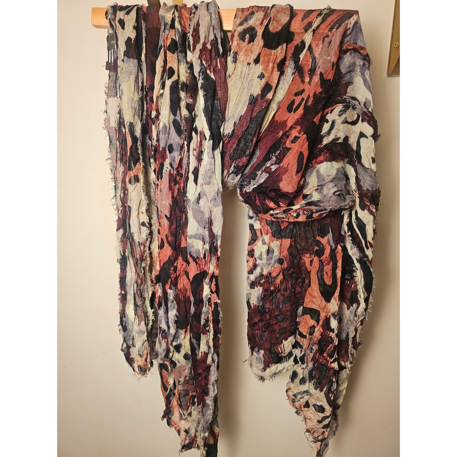 DVF 80 Inch Masons Animal Print Scarf