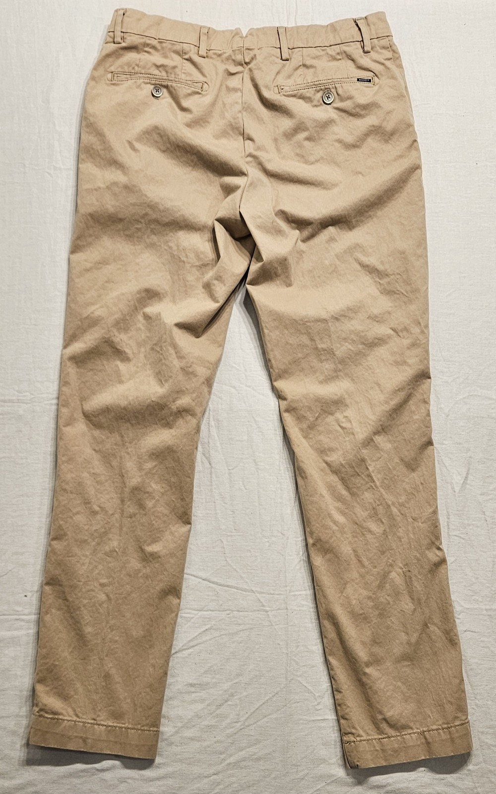 Hackett London Sanderson Tailored Chino Straight Pants 31R Trousers 31×31 Khaki