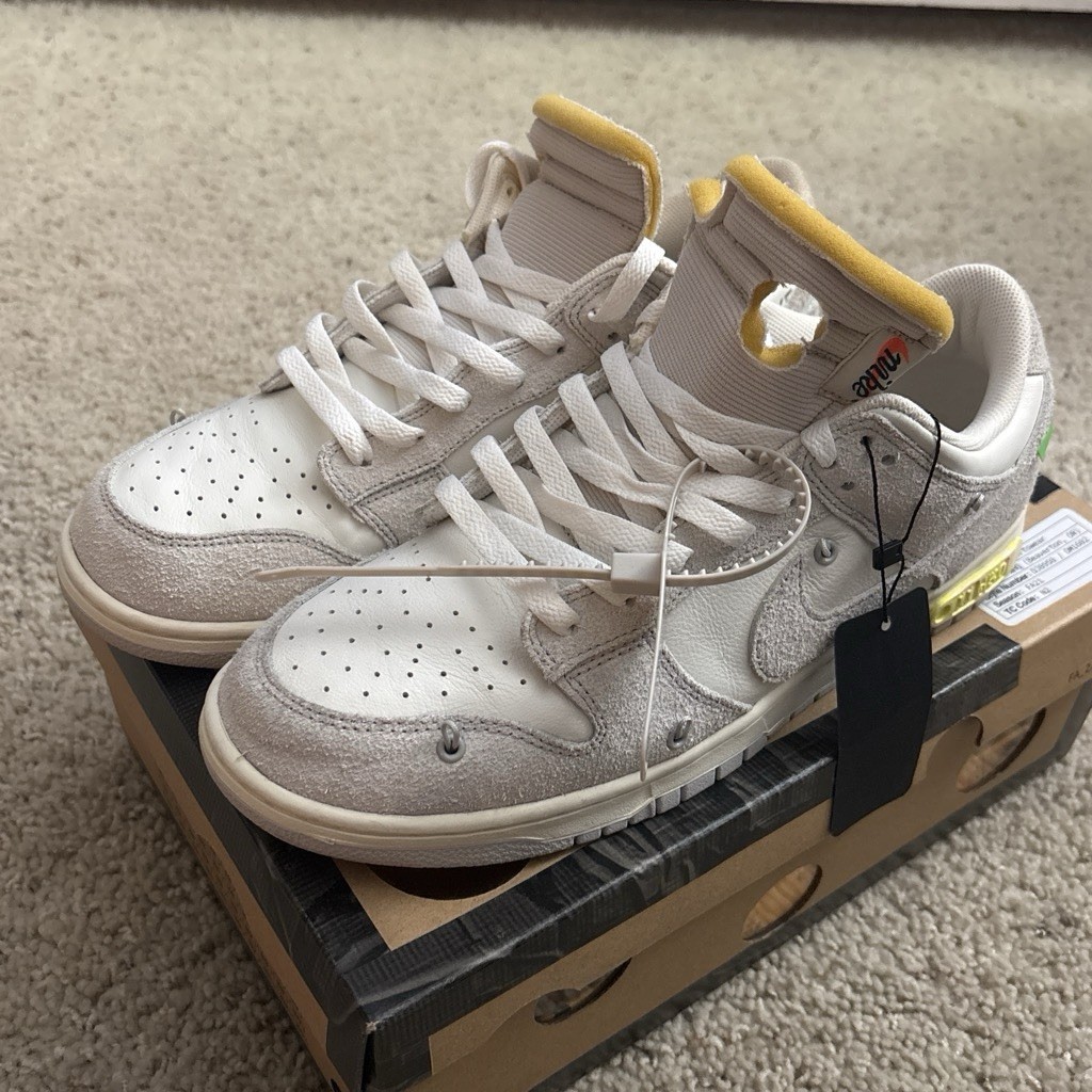 Nike x Off-White Dunk Low Lot 11 of 50 Sail/Neutral Grey 2021 DJ0950-108