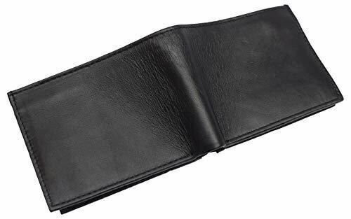 RFID Blocking Men’s Leather Wallet Bifold Multi Card ID Holder