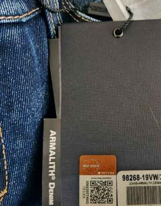 Harley Davidson Jeans Womens FXRG Armalith Denim Mid-Rise NWT 29 98268-19VW $295