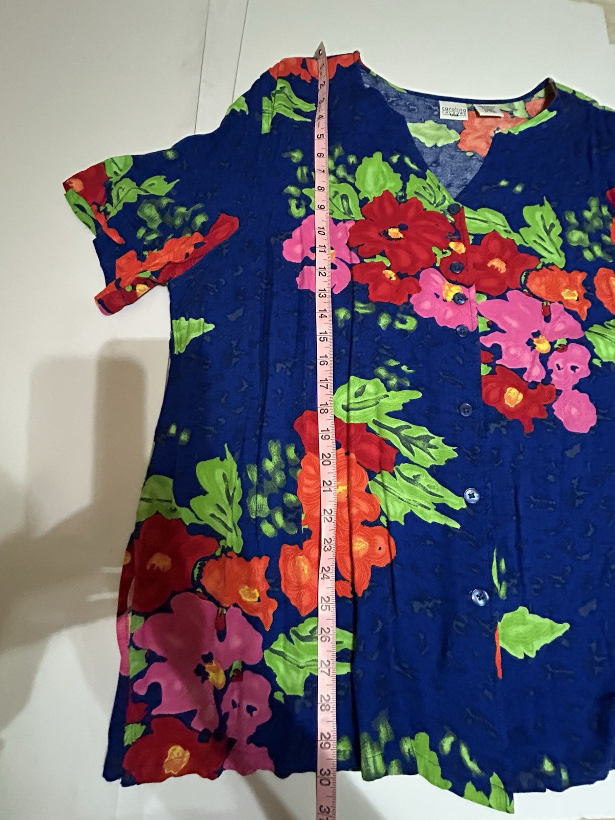 Women’s Size 22W Tropical Vibrant Blouse Work Casual Travel Beach Cruise Resort