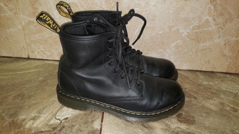 Women Dr. Martens Boots Black Leather 36 #3KFT
