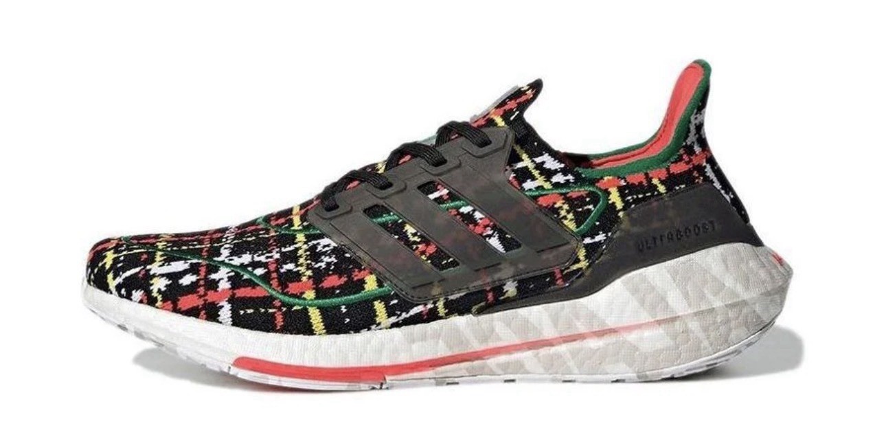 Size 8.5 – Palace x adidas UltraBoost 21 Black Multicolor Skating Sneakers