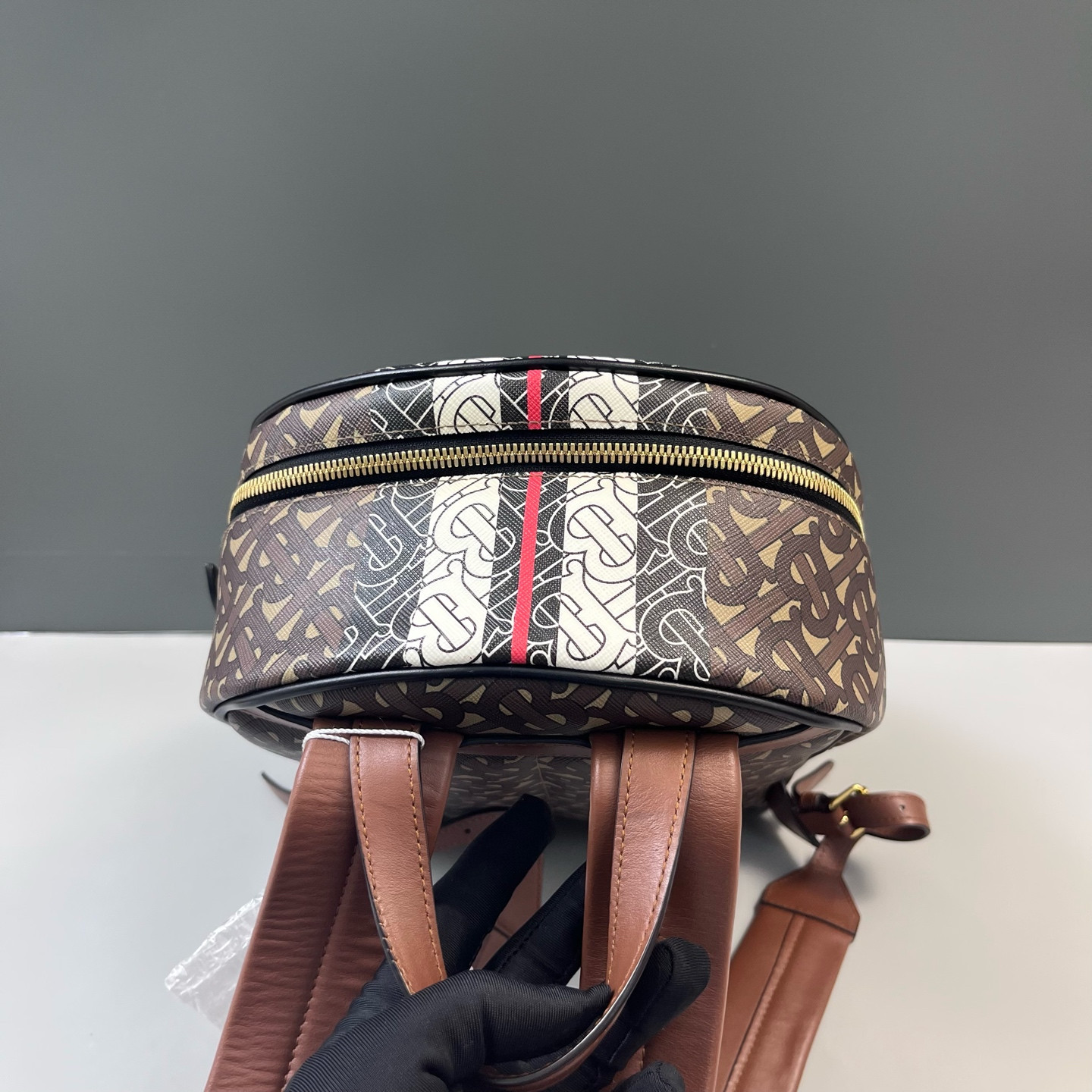 Authentic Burberry Classic Monogram Backpack Coated Canvas Backpack Brown eBay