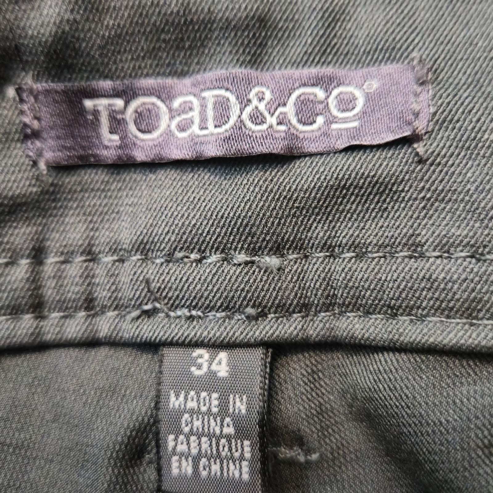 Toad & Co Men’s Rover Pant Grey Size 34