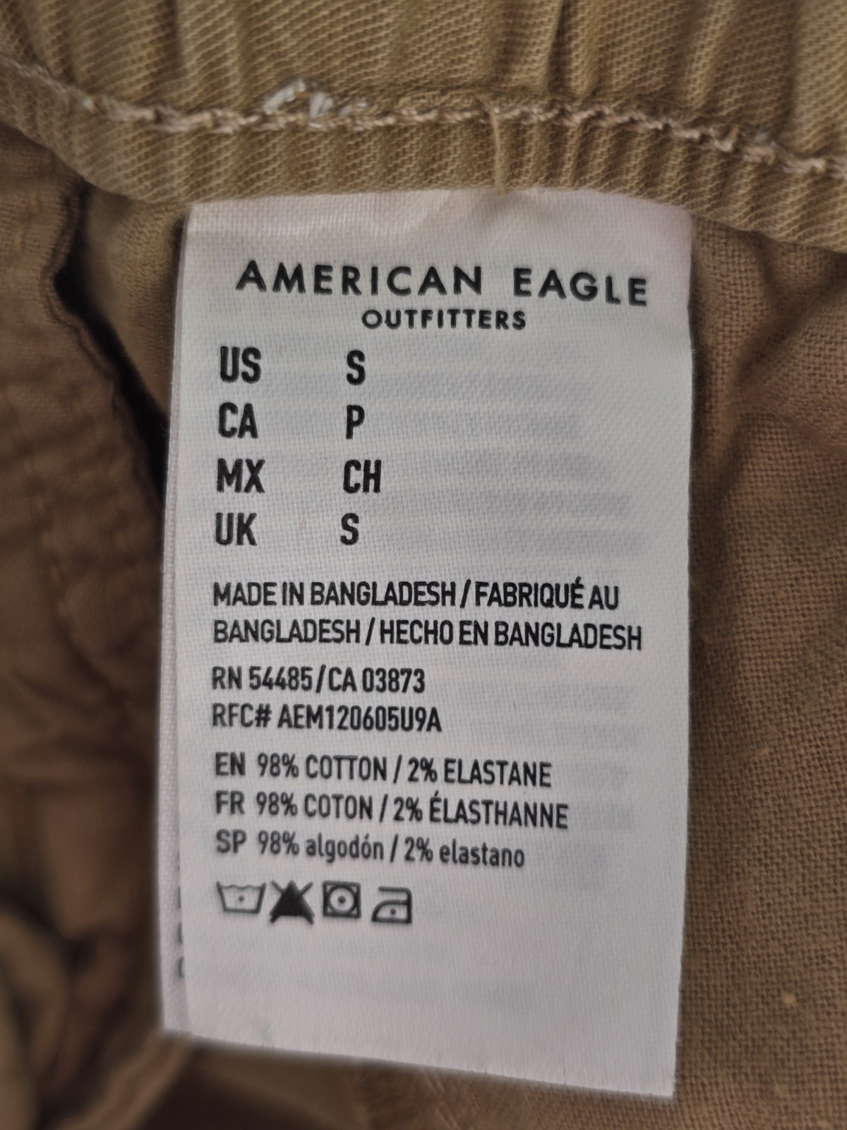 American Eagle Next Level Flex Men’s Khaki Joggers Sz Small