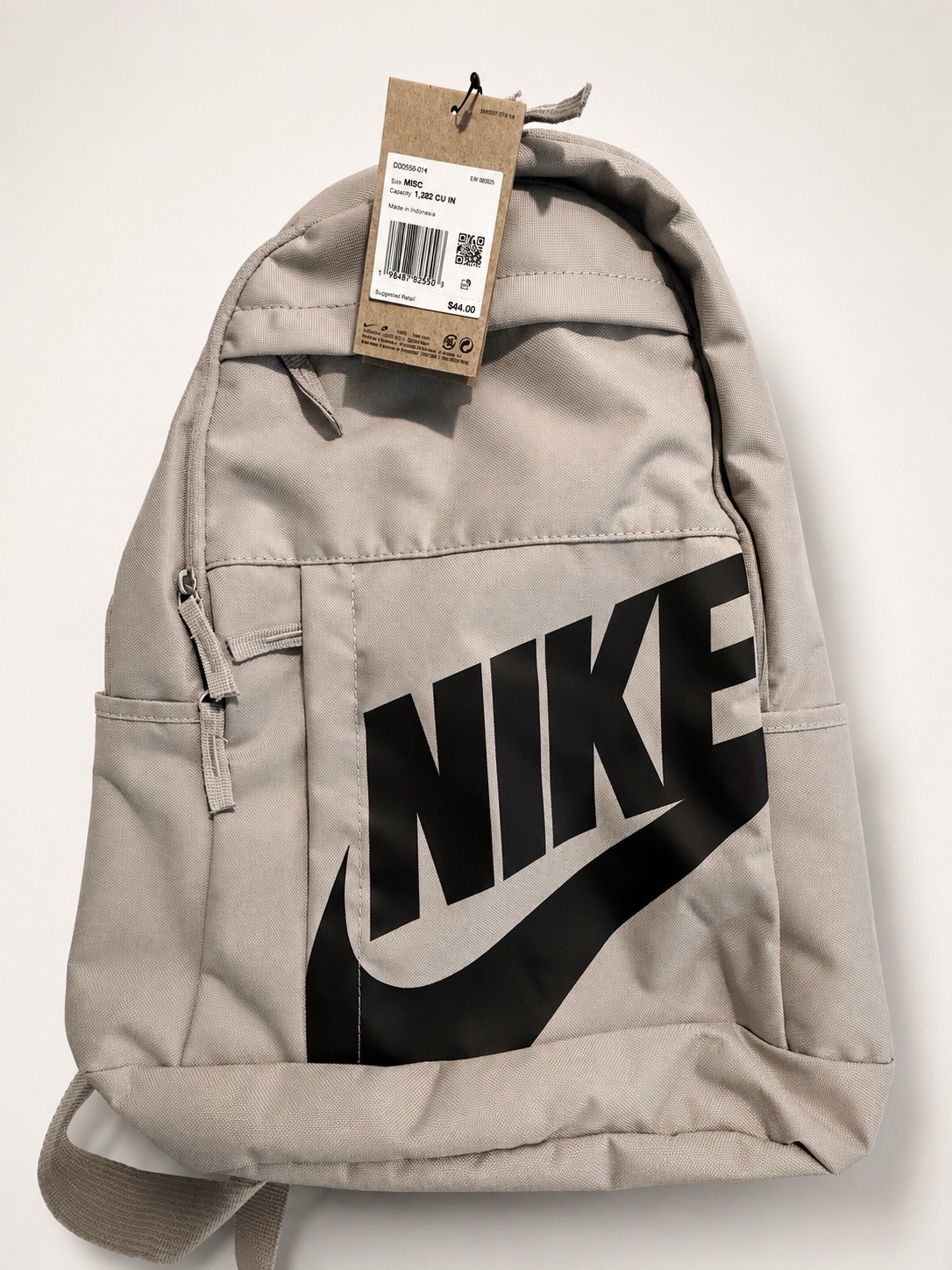 Nike Brasilia JDI Mini Backpack Gray/Black Padded DC4556-014