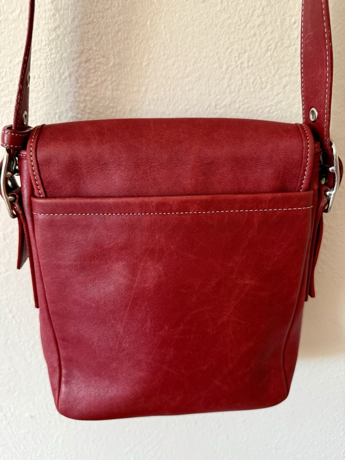 Vintage Coach 2002 red Legacy bag #K2P-9335
