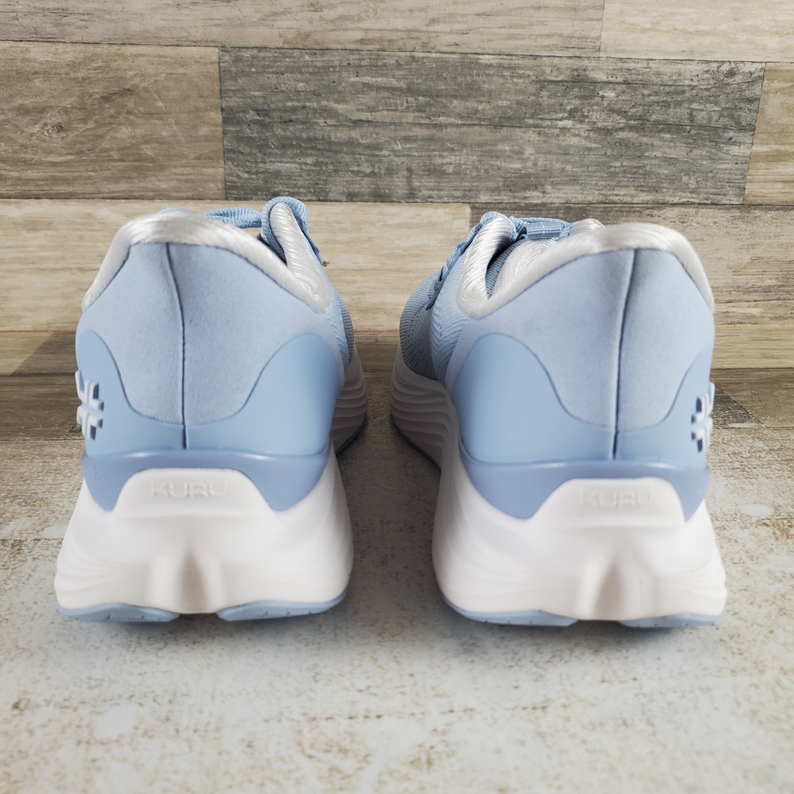 KURU Atom 2 Womens Shoes Sz 9 M Running Mist Blue Bright White Lace Up Sneaker