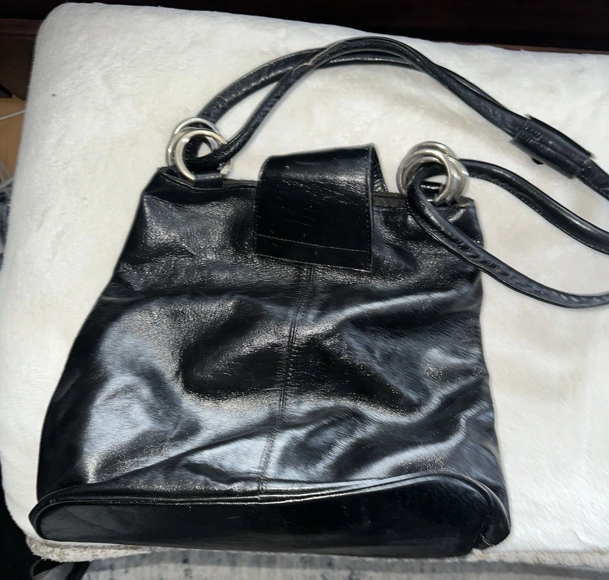 MOSCHINO Redwall Bucket Style Handbag Vintage Bag 80s Designer Rare