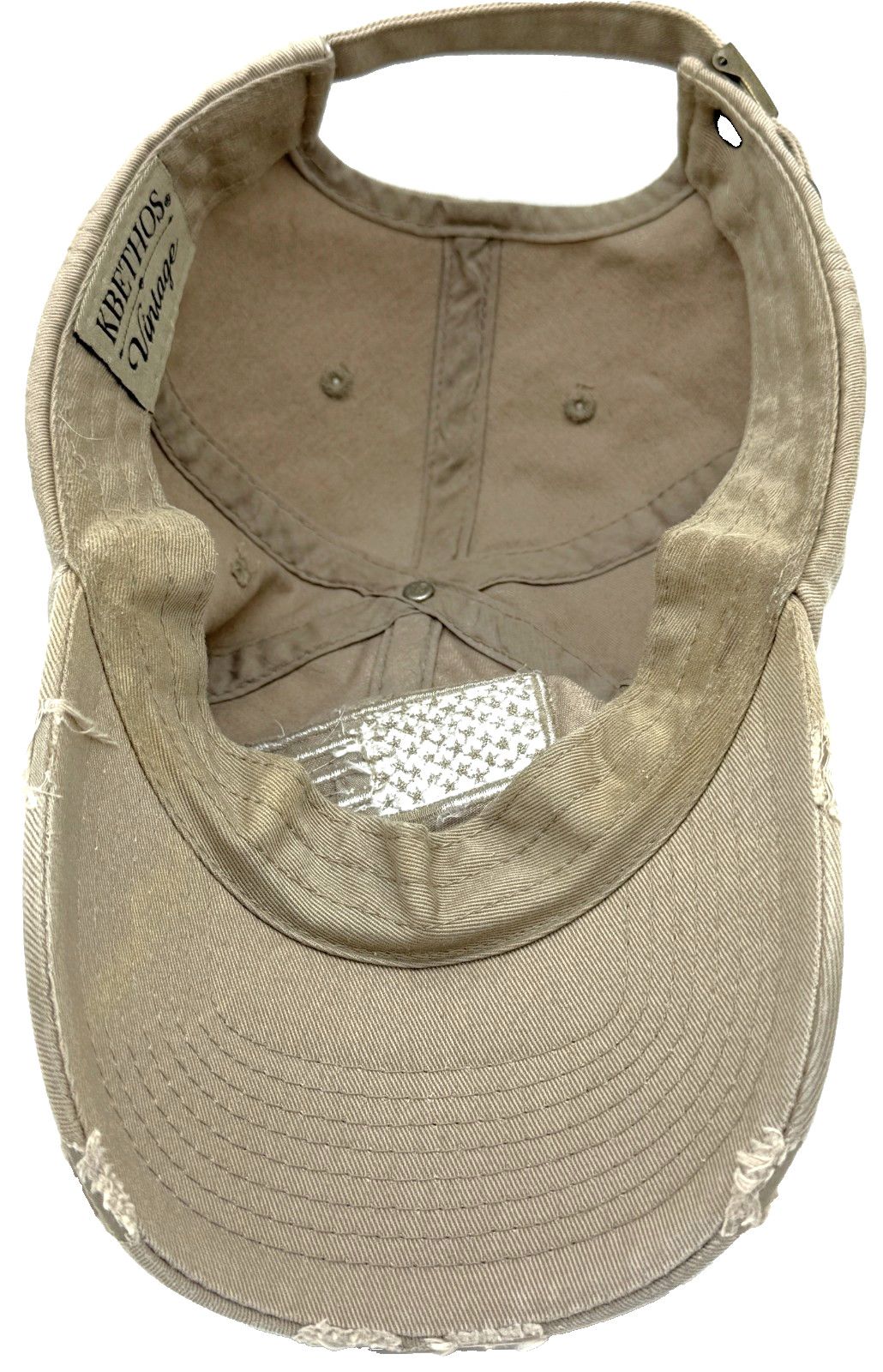 KBETHOS Unisex American USA Flag Washed Vintage Cotton Distressed Baseball Cap