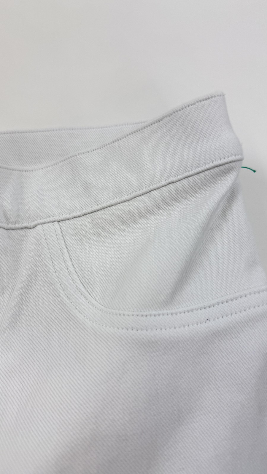 Spanx Leggings Womens Small Petite White Twill Jegging High Rise Shaping Pull On
