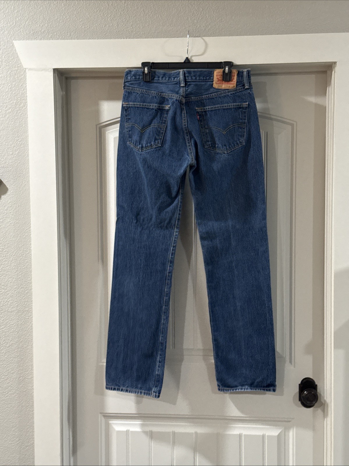 Levi’s Men’s 501 34×34 Original Straight Fit Jeans – Dark Wash