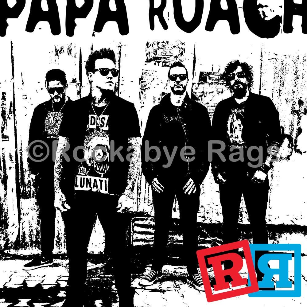 Papa Roach Gerber Baby Onesie® Cotton Unisex White Short Sleeve Bodysuit