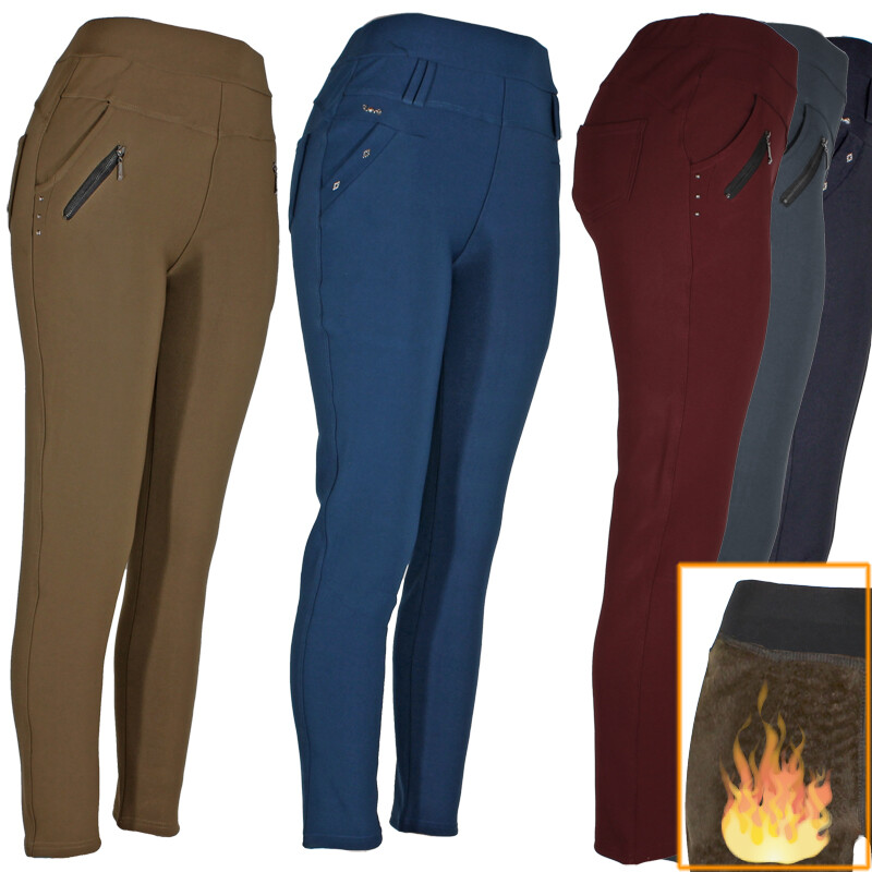 Women’s Winter Pants Warm Fleece Fur Lined Stretch Thermal Dressy leggings
