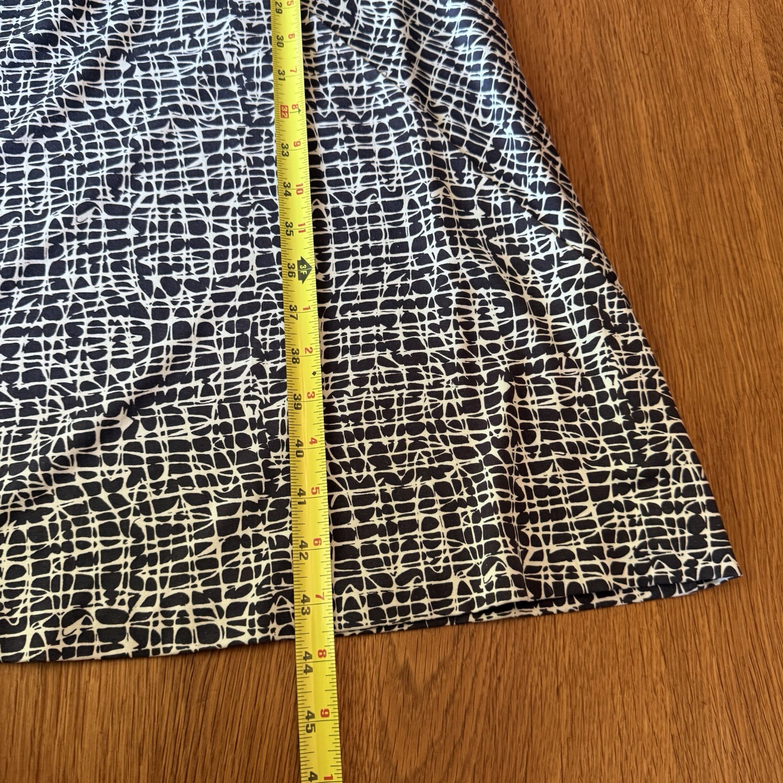 Diane von Furstenberg DVF Silk Spandex Midi Dress S Brown White Abstract Print