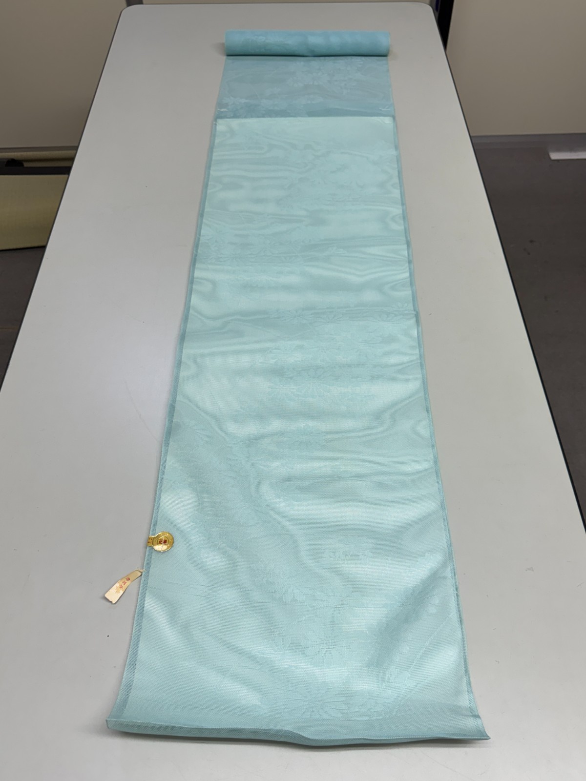 Japanese Vintage Kimono Fabric cloth Boro silk Blue tradition 35.4×13.7 in