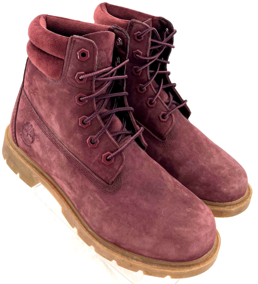 Timberland Waterville A3659 Burgundy Suede Waterproof Boots Shoes Women’s US 6.5