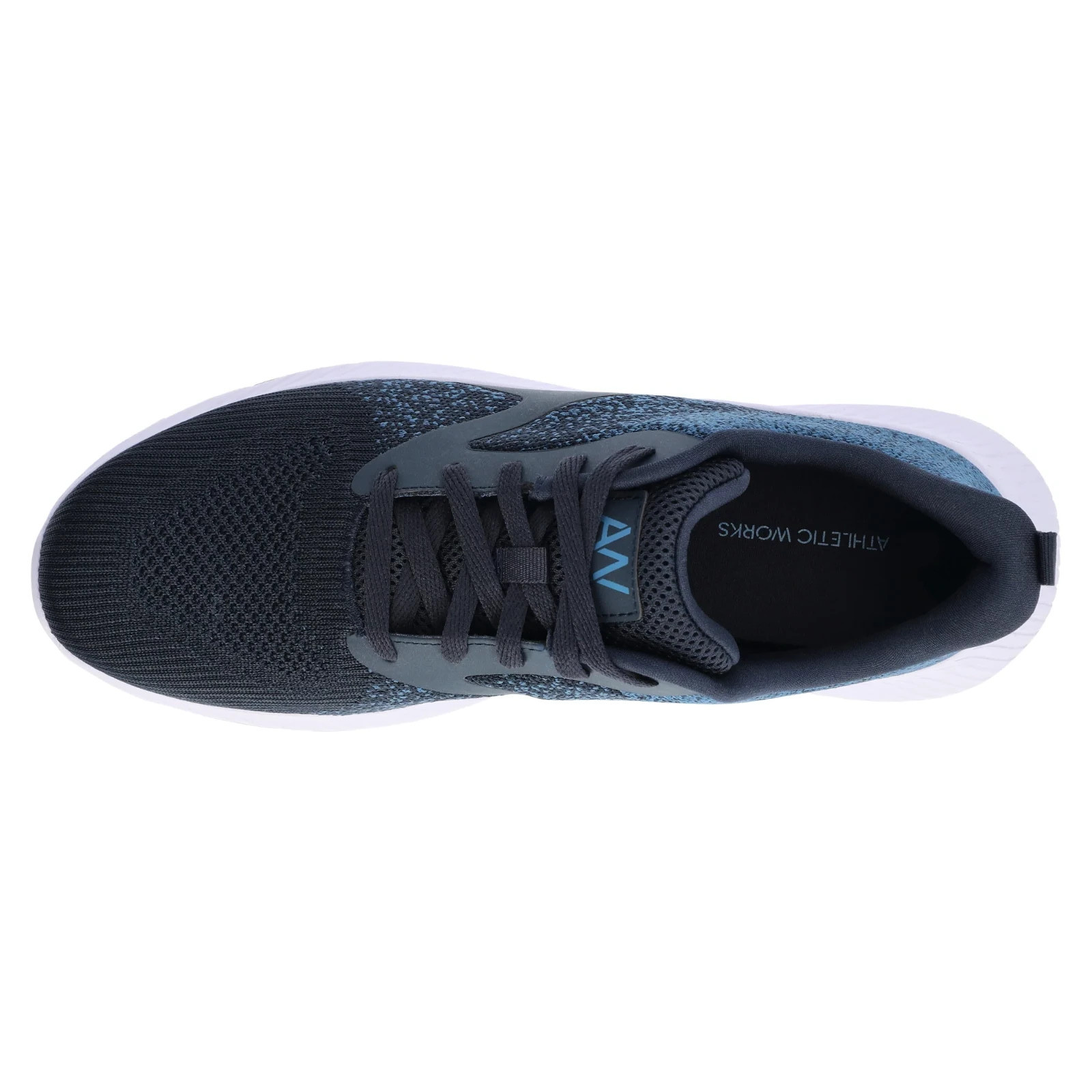 Athletic Works Men’s size 8.5 Running Memory Foam Sneakers Navy/ White