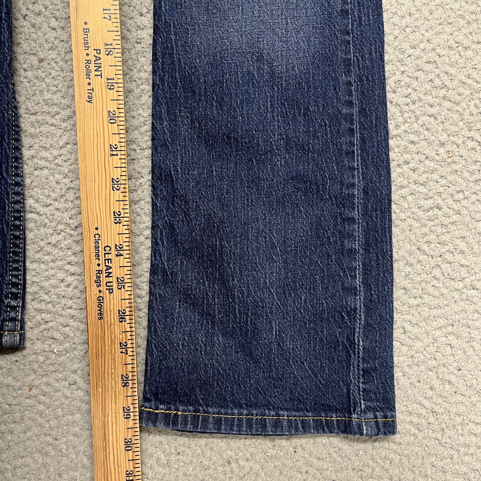 Levis 527 Jeans Mens 30×32(30) Blue Dark Wash Mid Rise Denim Boot Cut Classic
