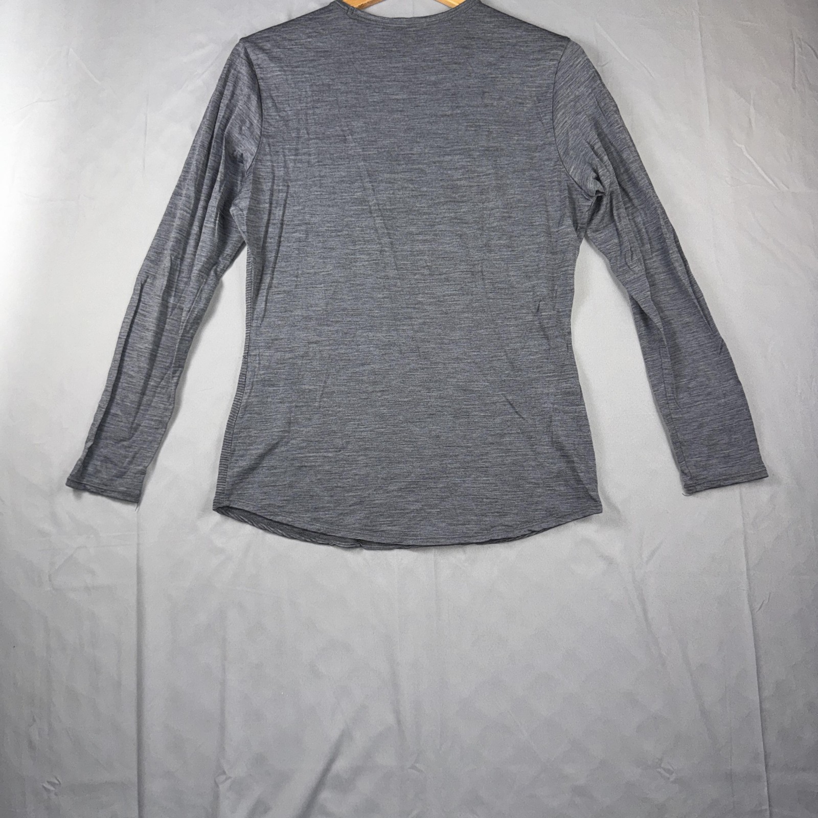 SEG’MENTS Shirt Mens Large Gray Long Sleeve Merino Wool Base Layer Hiking