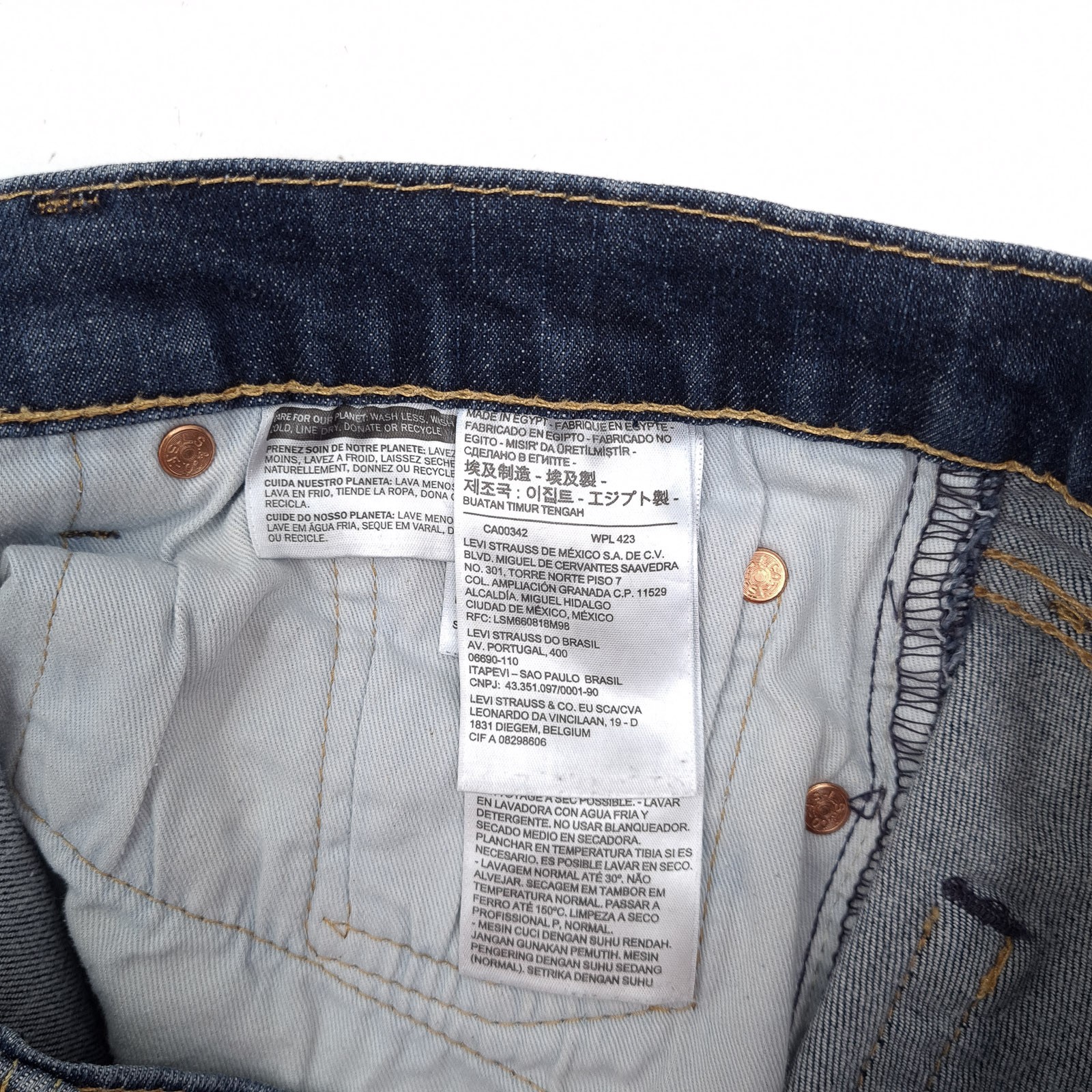 Levi’s Jeans 511 Men Stretch Slim Straight Ve0 Size W32 L30