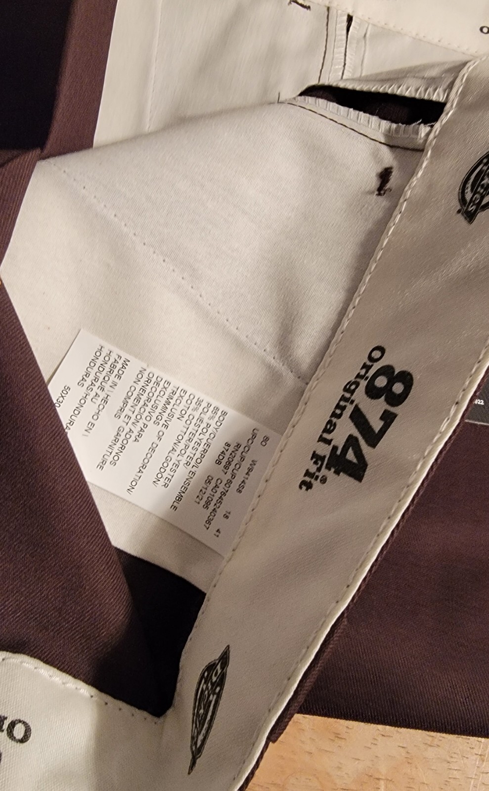 Original 874 Dickies Work Pants 874 Brown Pants 44×34 Straight Leg