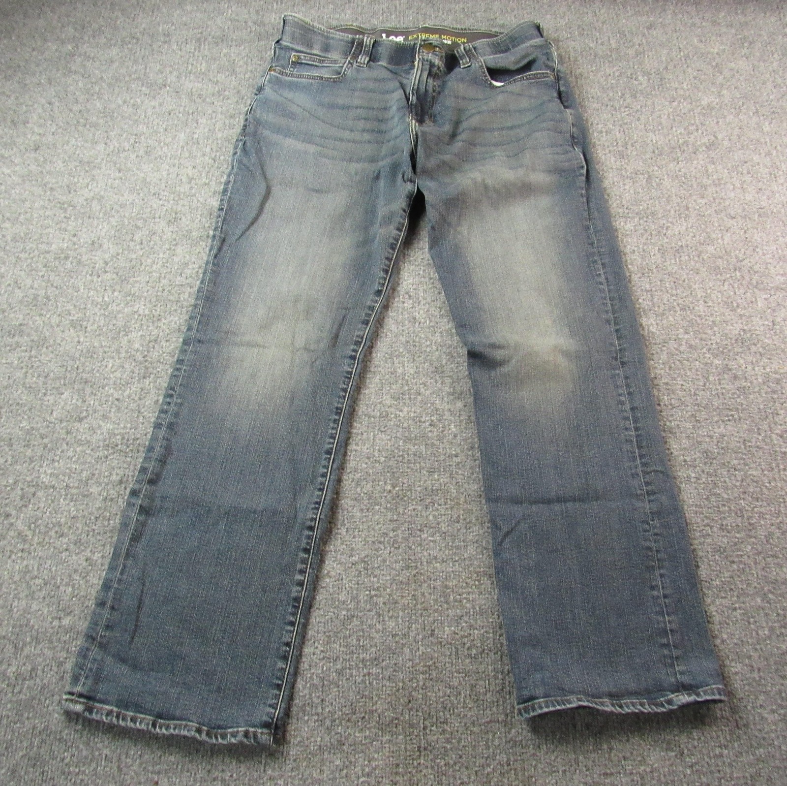 Lee Jeans Mens 34×30 Blue Extreme Motion Regular Bootcut Comfort Stretch Denim