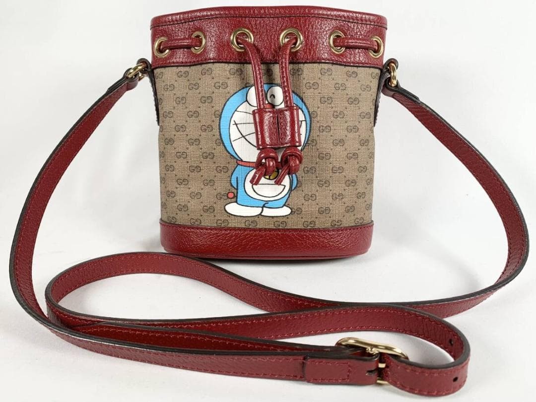 Gucci Doraemon GG supreme shoulder bag Gift Present 0611b