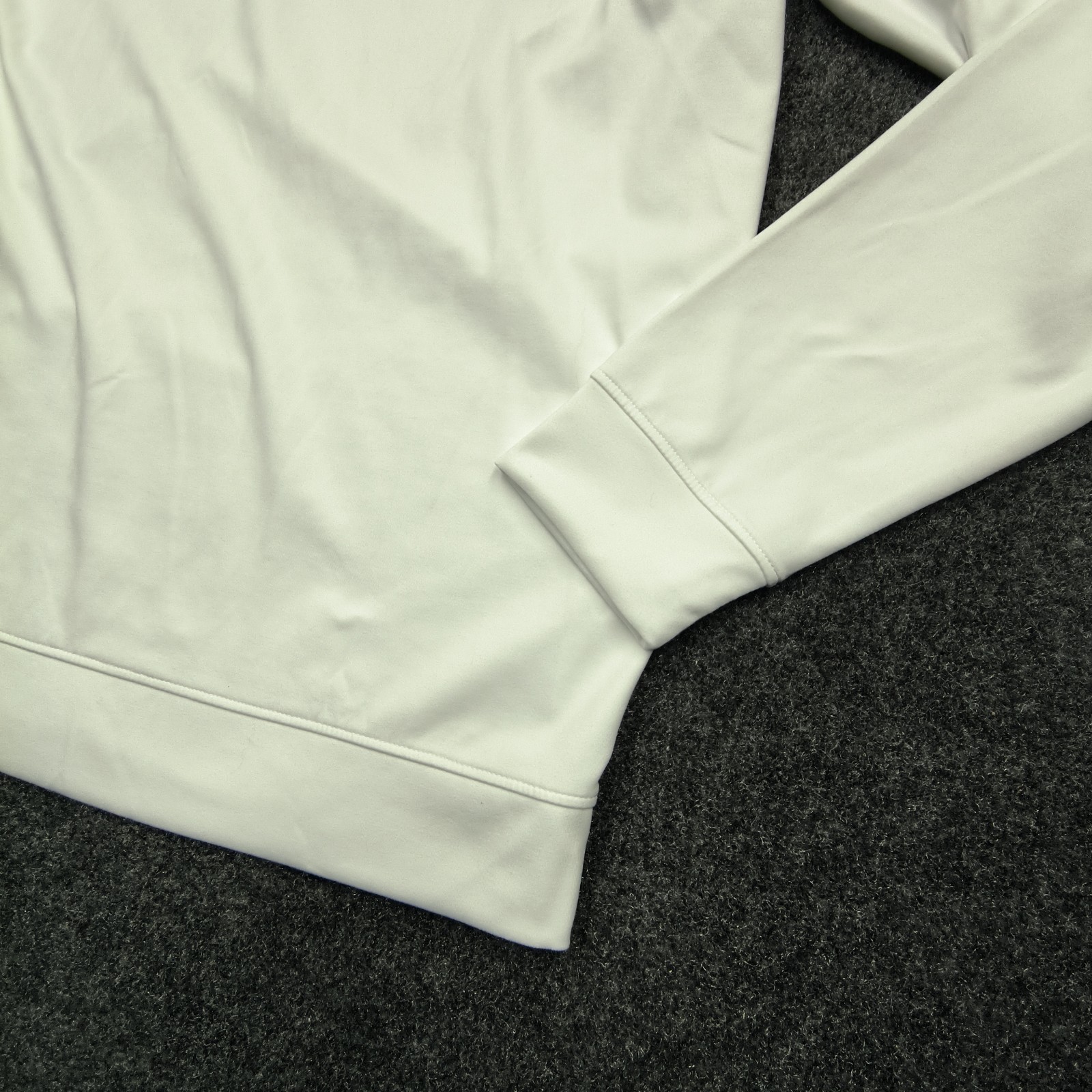Swannies McKinnon Q Quarter Zip Men’s L White 1/4 Zip Mock Neck Golf Pullover